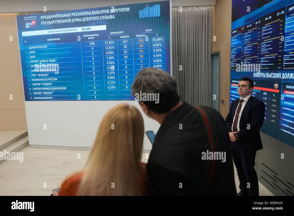 Putin’s Party Tightens Grip in Russian Parliamentary Vote
